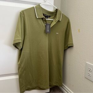 Michael Kors Green Polo Shirt Classic Style